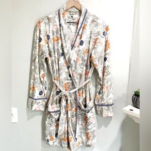 Floreat Loved by Anthropology Floral Knit Robe Size XS/S Lightweight